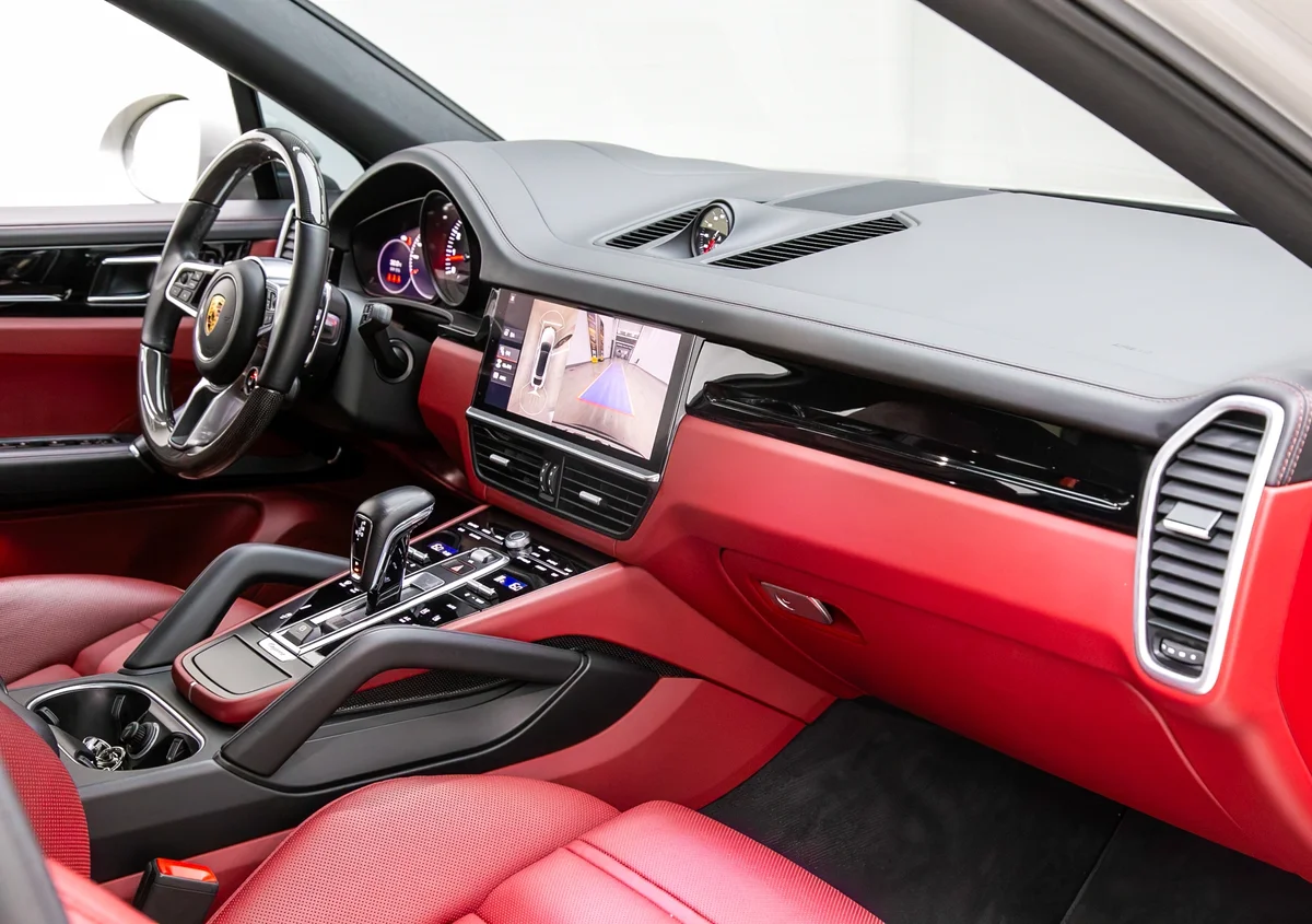 투톤 가죽 인테리어, 스무드 피니시 가죽 블랙/보르도